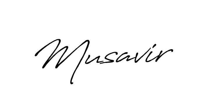 Design your own signature with our free online signature maker. With this signature software, you can create a handwritten (Antro_Vectra_Bolder) signature for name Musavir. Musavir signature style 7 images and pictures png