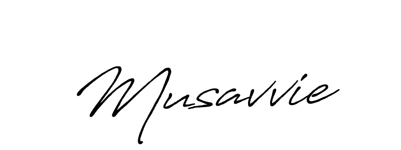 Design your own signature with our free online signature maker. With this signature software, you can create a handwritten (Antro_Vectra_Bolder) signature for name Musavvie. Musavvie signature style 7 images and pictures png