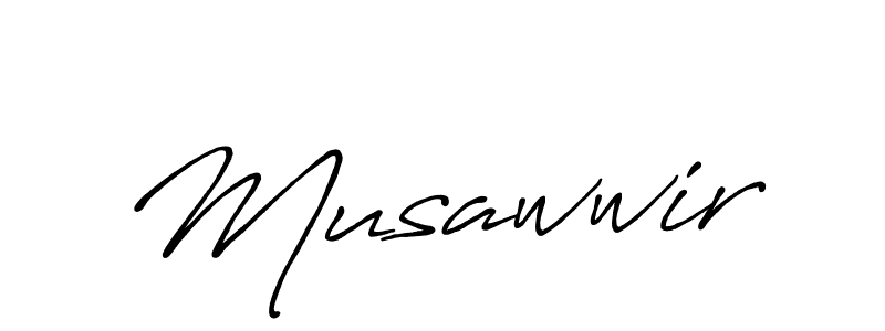 Use a signature maker to create a handwritten signature online. With this signature software, you can design (Antro_Vectra_Bolder) your own signature for name Musawwir. Musawwir signature style 7 images and pictures png