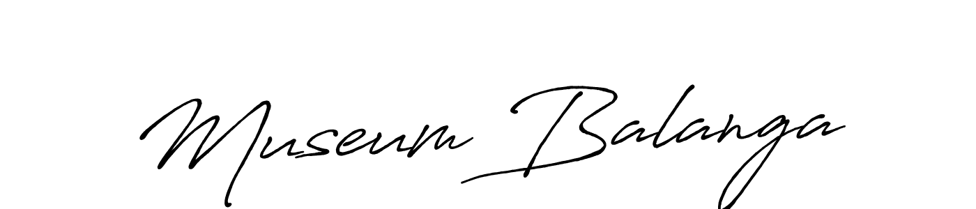 Make a beautiful signature design for name Museum Balanga. With this signature (Antro_Vectra_Bolder) style, you can create a handwritten signature for free. Museum Balanga signature style 7 images and pictures png