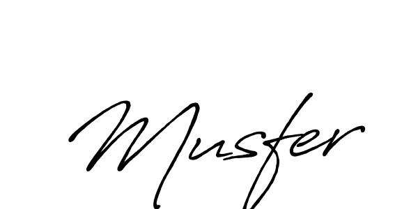 Musfer stylish signature style. Best Handwritten Sign (Antro_Vectra_Bolder) for my name. Handwritten Signature Collection Ideas for my name Musfer. Musfer signature style 7 images and pictures png