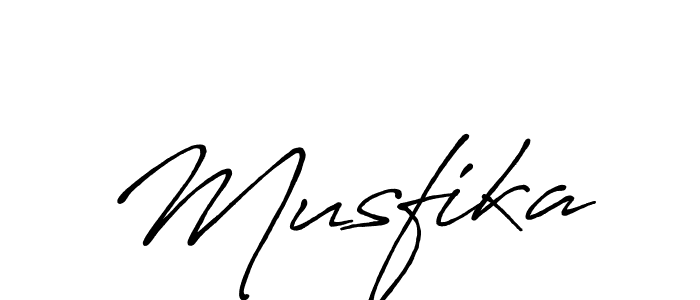 Also You can easily find your signature by using the search form. We will create Musfika name handwritten signature images for you free of cost using Antro_Vectra_Bolder sign style. Musfika signature style 7 images and pictures png