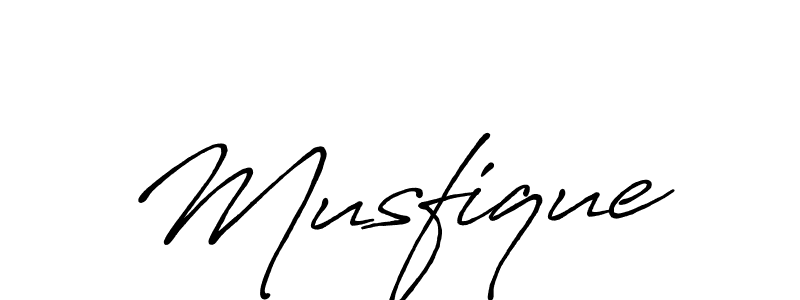 Create a beautiful signature design for name Musfique. With this signature (Antro_Vectra_Bolder) fonts, you can make a handwritten signature for free. Musfique signature style 7 images and pictures png