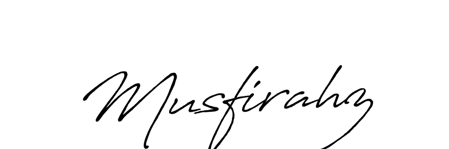 Design your own signature with our free online signature maker. With this signature software, you can create a handwritten (Antro_Vectra_Bolder) signature for name Musfirahz. Musfirahz signature style 7 images and pictures png