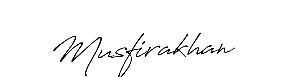 How to make Musfirakhan name signature. Use Antro_Vectra_Bolder style for creating short signs online. This is the latest handwritten sign. Musfirakhan signature style 7 images and pictures png