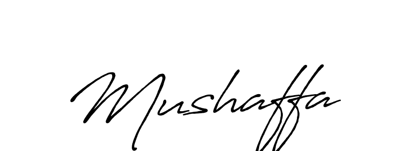 How to make Mushaffa signature? Antro_Vectra_Bolder is a professional autograph style. Create handwritten signature for Mushaffa name. Mushaffa signature style 7 images and pictures png