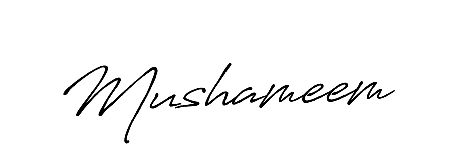 You should practise on your own different ways (Antro_Vectra_Bolder) to write your name (Mushameem) in signature. don't let someone else do it for you. Mushameem signature style 7 images and pictures png