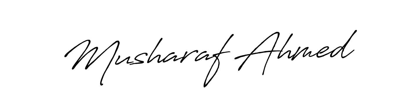You can use this online signature creator to create a handwritten signature for the name Musharaf Ahmed. This is the best online autograph maker. Musharaf Ahmed signature style 7 images and pictures png