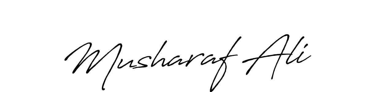 You should practise on your own different ways (Antro_Vectra_Bolder) to write your name (Musharaf Ali) in signature. don't let someone else do it for you. Musharaf Ali signature style 7 images and pictures png