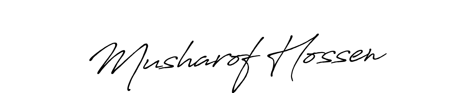 Make a beautiful signature design for name Musharof Hossen. Use this online signature maker to create a handwritten signature for free. Musharof Hossen signature style 7 images and pictures png