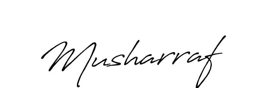 Also we have Musharraf name is the best signature style. Create professional handwritten signature collection using Antro_Vectra_Bolder autograph style. Musharraf signature style 7 images and pictures png
