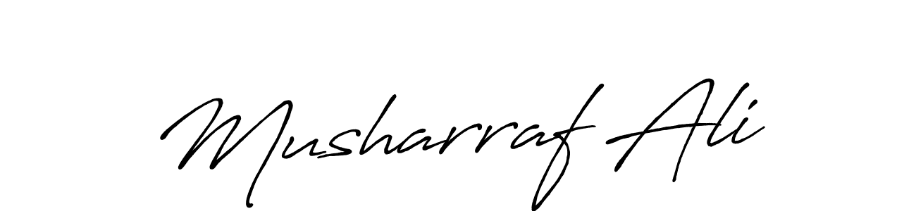 You should practise on your own different ways (Antro_Vectra_Bolder) to write your name (Musharraf Ali) in signature. don't let someone else do it for you. Musharraf Ali signature style 7 images and pictures png