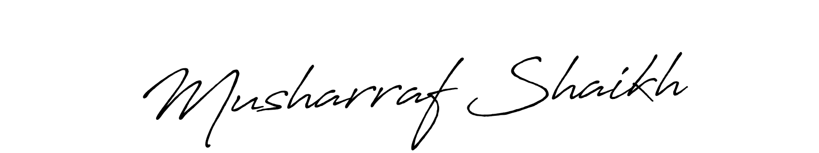 Also You can easily find your signature by using the search form. We will create Musharraf Shaikh name handwritten signature images for you free of cost using Antro_Vectra_Bolder sign style. Musharraf Shaikh signature style 7 images and pictures png