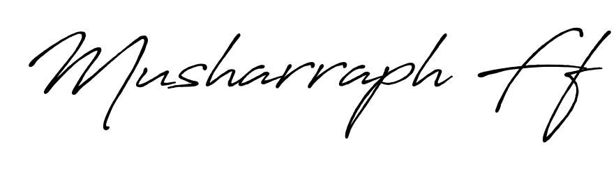Discover the perfect balance of readability and style for Musharraph Ff with Antro_Vectra_Bolder font. Create your dream signature today. Musharraph Ff signature style 7 images and pictures png