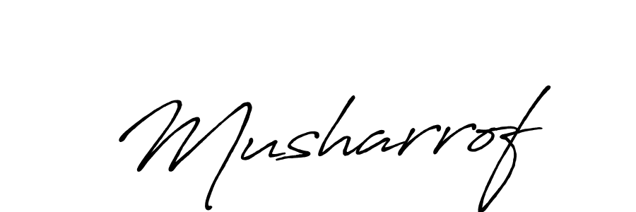 Once you've used our free online signature maker to create your best signature Antro_Vectra_Bolder style, it's time to enjoy all of the benefits that Musharrof name signing documents. Musharrof signature style 7 images and pictures png