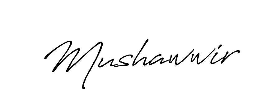 You should practise on your own different ways (Antro_Vectra_Bolder) to write your name (Mushawwir) in signature. don't let someone else do it for you. Mushawwir signature style 7 images and pictures png