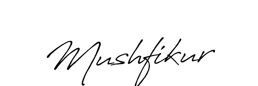 if you are searching for the best signature style for your name Mushfikur. so please give up your signature search. here we have designed multiple signature styles  using Antro_Vectra_Bolder. Mushfikur signature style 7 images and pictures png