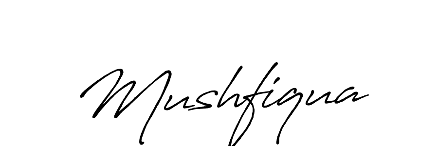 Make a short Mushfiqua signature style. Manage your documents anywhere anytime using Antro_Vectra_Bolder. Create and add eSignatures, submit forms, share and send files easily. Mushfiqua signature style 7 images and pictures png