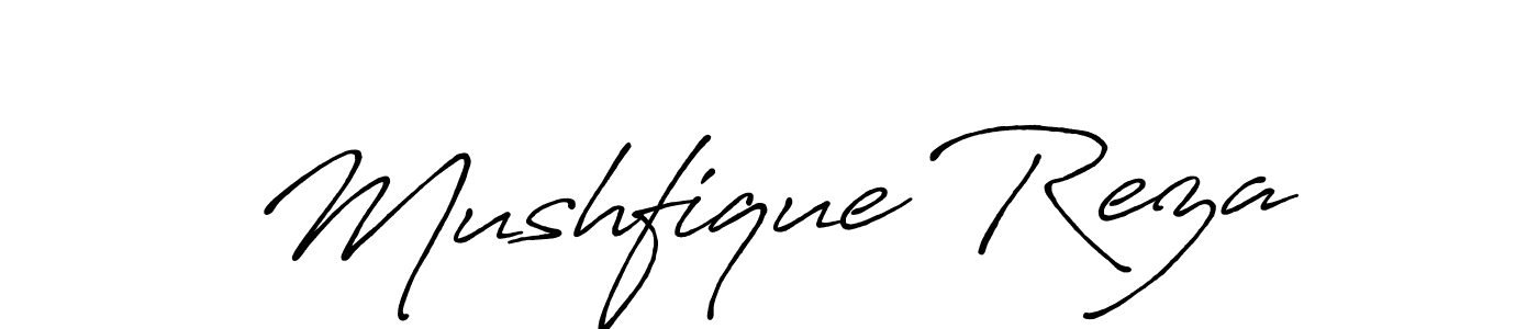 You should practise on your own different ways (Antro_Vectra_Bolder) to write your name (Mushfique Reza) in signature. don't let someone else do it for you. Mushfique Reza signature style 7 images and pictures png