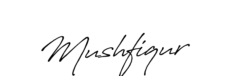 Mushfiqur stylish signature style. Best Handwritten Sign (Antro_Vectra_Bolder) for my name. Handwritten Signature Collection Ideas for my name Mushfiqur. Mushfiqur signature style 7 images and pictures png