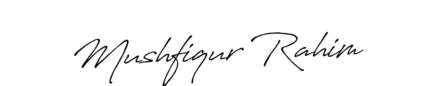 Design your own signature with our free online signature maker. With this signature software, you can create a handwritten (Antro_Vectra_Bolder) signature for name Mushfiqur Rahim. Mushfiqur Rahim signature style 7 images and pictures png
