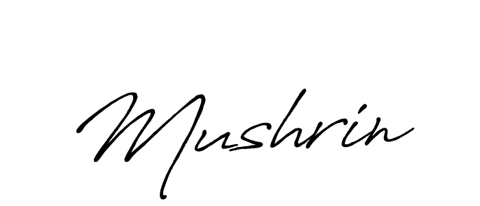 Make a beautiful signature design for name Mushrin. Use this online signature maker to create a handwritten signature for free. Mushrin signature style 7 images and pictures png