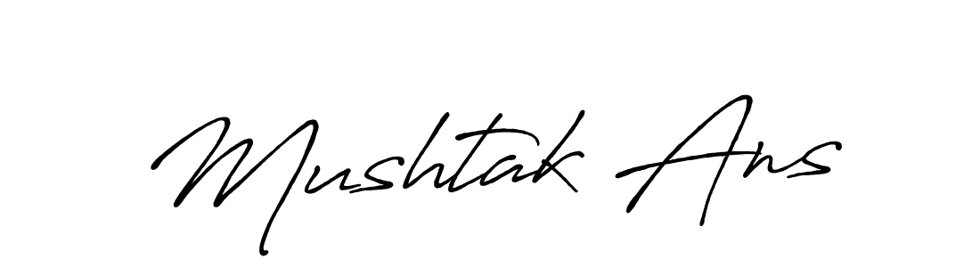 Use a signature maker to create a handwritten signature online. With this signature software, you can design (Antro_Vectra_Bolder) your own signature for name Mushtak Ans. Mushtak Ans signature style 7 images and pictures png