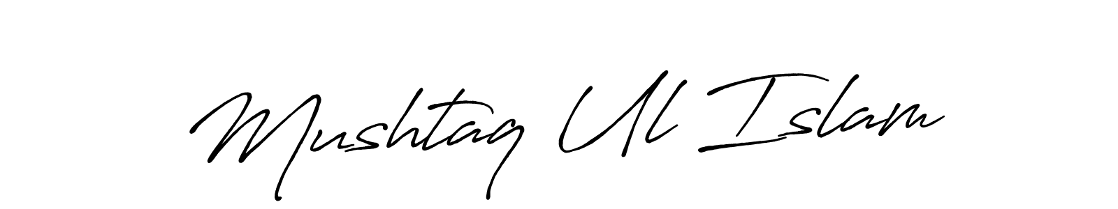 if you are searching for the best signature style for your name Mushtaq Ul Islam. so please give up your signature search. here we have designed multiple signature styles  using Antro_Vectra_Bolder. Mushtaq Ul Islam signature style 7 images and pictures png
