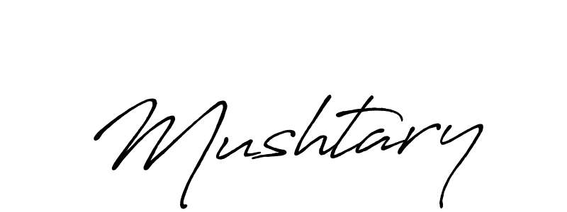 How to make Mushtary signature? Antro_Vectra_Bolder is a professional autograph style. Create handwritten signature for Mushtary name. Mushtary signature style 7 images and pictures png