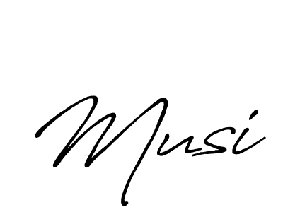 How to make Musi name signature. Use Antro_Vectra_Bolder style for creating short signs online. This is the latest handwritten sign. Musi signature style 7 images and pictures png