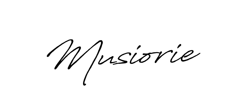 Use a signature maker to create a handwritten signature online. With this signature software, you can design (Antro_Vectra_Bolder) your own signature for name Musiorie. Musiorie signature style 7 images and pictures png