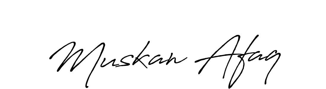 This is the best signature style for the Muskan Afaq name. Also you like these signature font (Antro_Vectra_Bolder). Mix name signature. Muskan Afaq signature style 7 images and pictures png