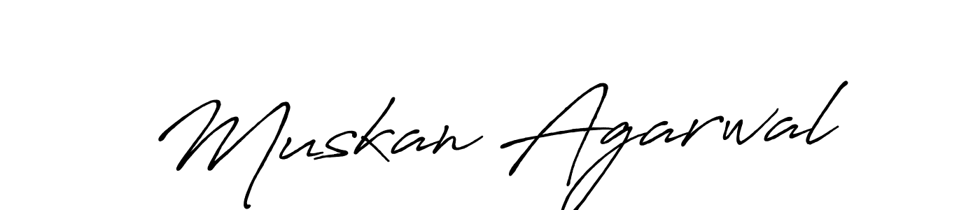 The best way (Antro_Vectra_Bolder) to make a short signature is to pick only two or three words in your name. The name Muskan Agarwal include a total of six letters. For converting this name. Muskan Agarwal signature style 7 images and pictures png
