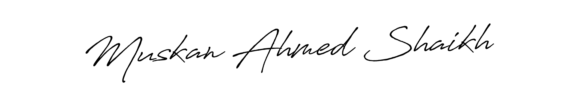 Also You can easily find your signature by using the search form. We will create Muskan Ahmed Shaikh name handwritten signature images for you free of cost using Antro_Vectra_Bolder sign style. Muskan Ahmed Shaikh signature style 7 images and pictures png