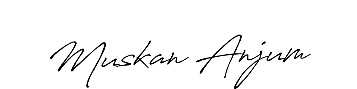 Also You can easily find your signature by using the search form. We will create Muskan Anjum name handwritten signature images for you free of cost using Antro_Vectra_Bolder sign style. Muskan Anjum signature style 7 images and pictures png