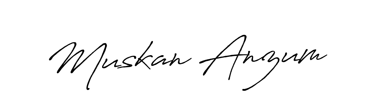 Use a signature maker to create a handwritten signature online. With this signature software, you can design (Antro_Vectra_Bolder) your own signature for name Muskan Anzum. Muskan Anzum signature style 7 images and pictures png