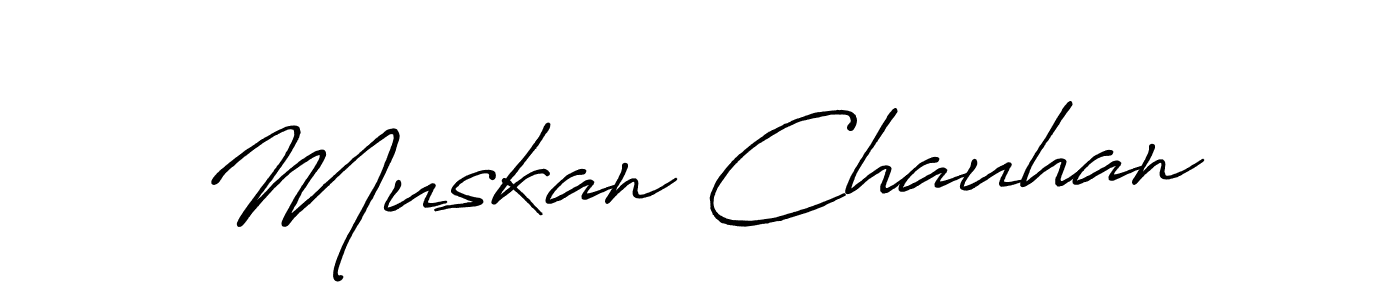 The best way (Antro_Vectra_Bolder) to make a short signature is to pick only two or three words in your name. The name Muskan Chauhan include a total of six letters. For converting this name. Muskan Chauhan signature style 7 images and pictures png