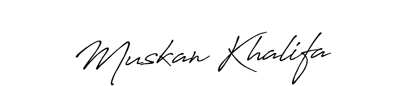 It looks lik you need a new signature style for name Muskan Khalifa. Design unique handwritten (Antro_Vectra_Bolder) signature with our free signature maker in just a few clicks. Muskan Khalifa signature style 7 images and pictures png