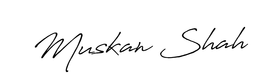 Also You can easily find your signature by using the search form. We will create Muskan Shah name handwritten signature images for you free of cost using Antro_Vectra_Bolder sign style. Muskan Shah signature style 7 images and pictures png