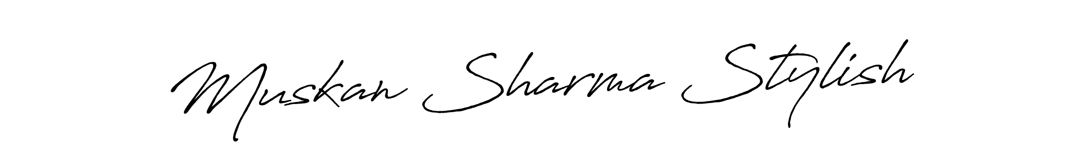 Make a short Muskan Sharma Stylish signature style. Manage your documents anywhere anytime using Antro_Vectra_Bolder. Create and add eSignatures, submit forms, share and send files easily. Muskan Sharma Stylish signature style 7 images and pictures png