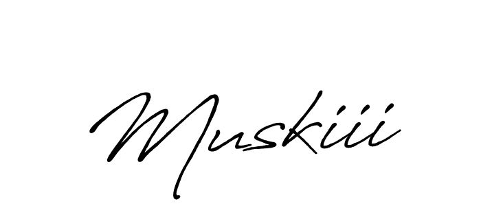Muskiii stylish signature style. Best Handwritten Sign (Antro_Vectra_Bolder) for my name. Handwritten Signature Collection Ideas for my name Muskiii. Muskiii signature style 7 images and pictures png