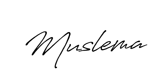 Also You can easily find your signature by using the search form. We will create Muslema name handwritten signature images for you free of cost using Antro_Vectra_Bolder sign style. Muslema signature style 7 images and pictures png