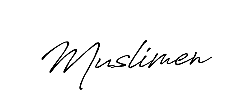 It looks lik you need a new signature style for name Muslimen. Design unique handwritten (Antro_Vectra_Bolder) signature with our free signature maker in just a few clicks. Muslimen signature style 7 images and pictures png