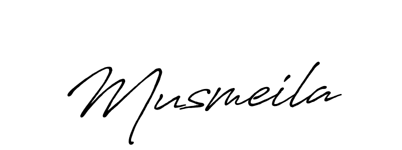 if you are searching for the best signature style for your name Musmeila. so please give up your signature search. here we have designed multiple signature styles  using Antro_Vectra_Bolder. Musmeila signature style 7 images and pictures png