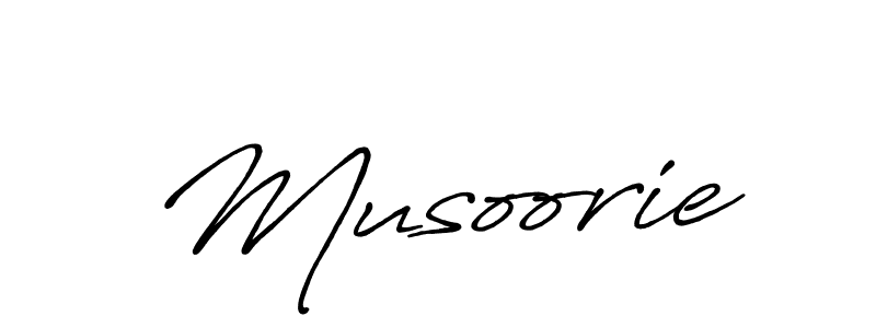 Make a beautiful signature design for name Musoorie. With this signature (Antro_Vectra_Bolder) style, you can create a handwritten signature for free. Musoorie signature style 7 images and pictures png