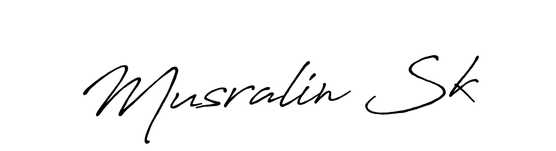 Also You can easily find your signature by using the search form. We will create Musralin Sk name handwritten signature images for you free of cost using Antro_Vectra_Bolder sign style. Musralin Sk signature style 7 images and pictures png