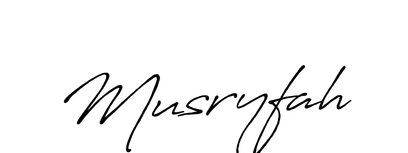 Also You can easily find your signature by using the search form. We will create Musryfah name handwritten signature images for you free of cost using Antro_Vectra_Bolder sign style. Musryfah signature style 7 images and pictures png