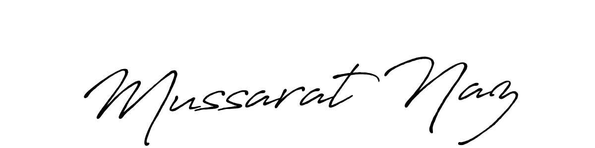 How to make Mussarat Naz name signature. Use Antro_Vectra_Bolder style for creating short signs online. This is the latest handwritten sign. Mussarat Naz signature style 7 images and pictures png