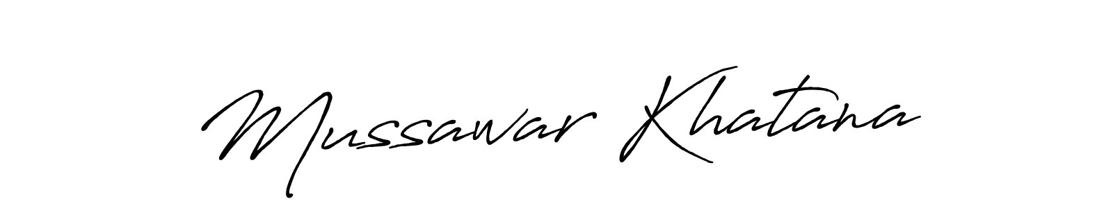 Use a signature maker to create a handwritten signature online. With this signature software, you can design (Antro_Vectra_Bolder) your own signature for name Mussawar Khatana. Mussawar Khatana signature style 7 images and pictures png