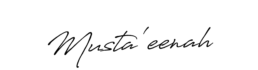 How to Draw Musta'eenah signature style? Antro_Vectra_Bolder is a latest design signature styles for name Musta'eenah. Musta'eenah signature style 7 images and pictures png
